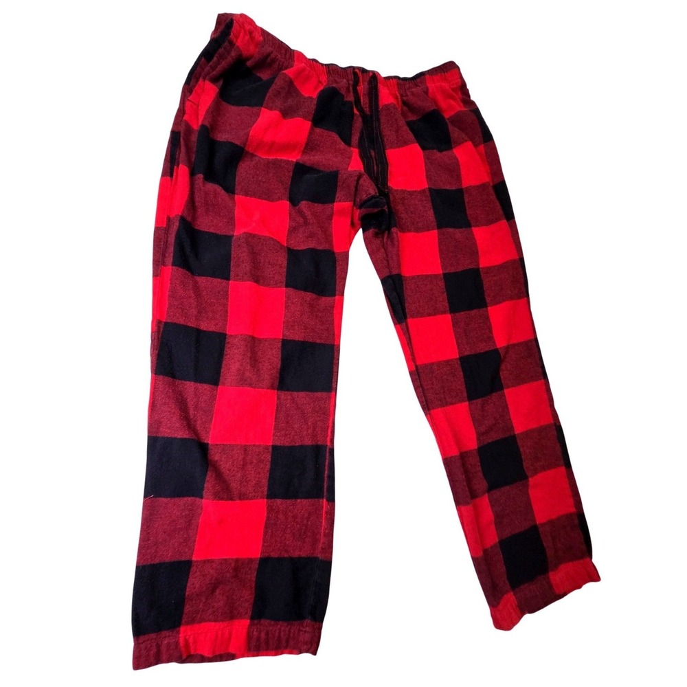 Old Navy Match the Fam Pajama Pants XL Red Black Buffalo Plaid Flannel Lounge